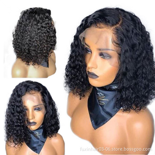 Human Hd Lace Frontal Short Straight Bob Wigs With Bangs Colored Brown Remy Human Hair Wigs Swiss Lace Front Bob Wig With Fringe